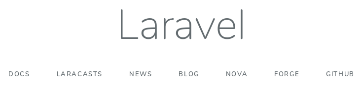 Стартовая страница Laravel